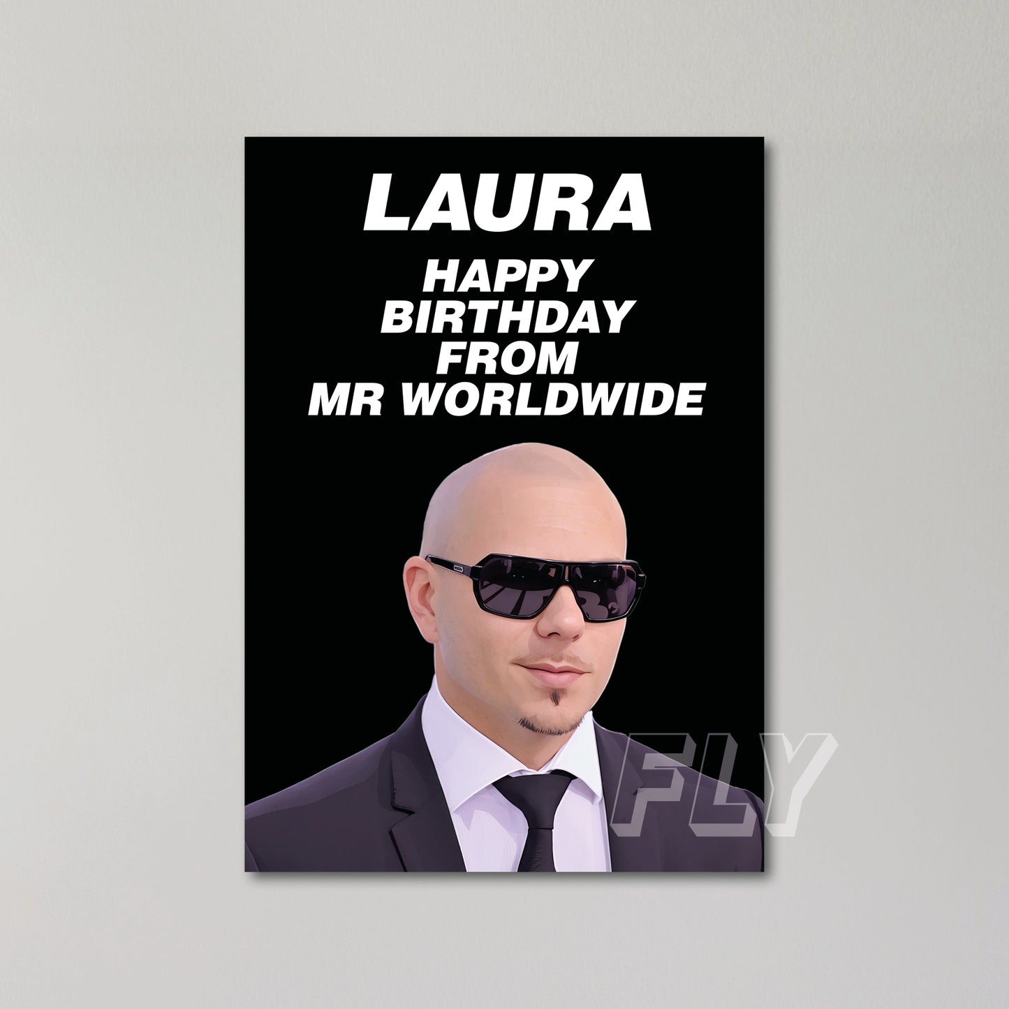 Pitbull Mr Worldwide Personalised Birthday Card United Kingdom