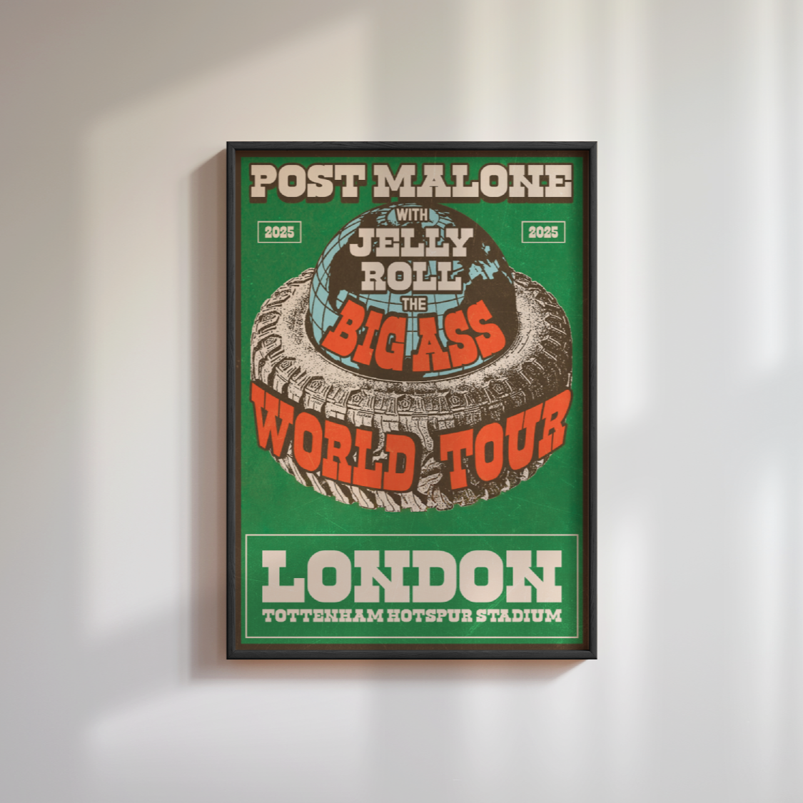 Post Malone London Tour Poster 2025