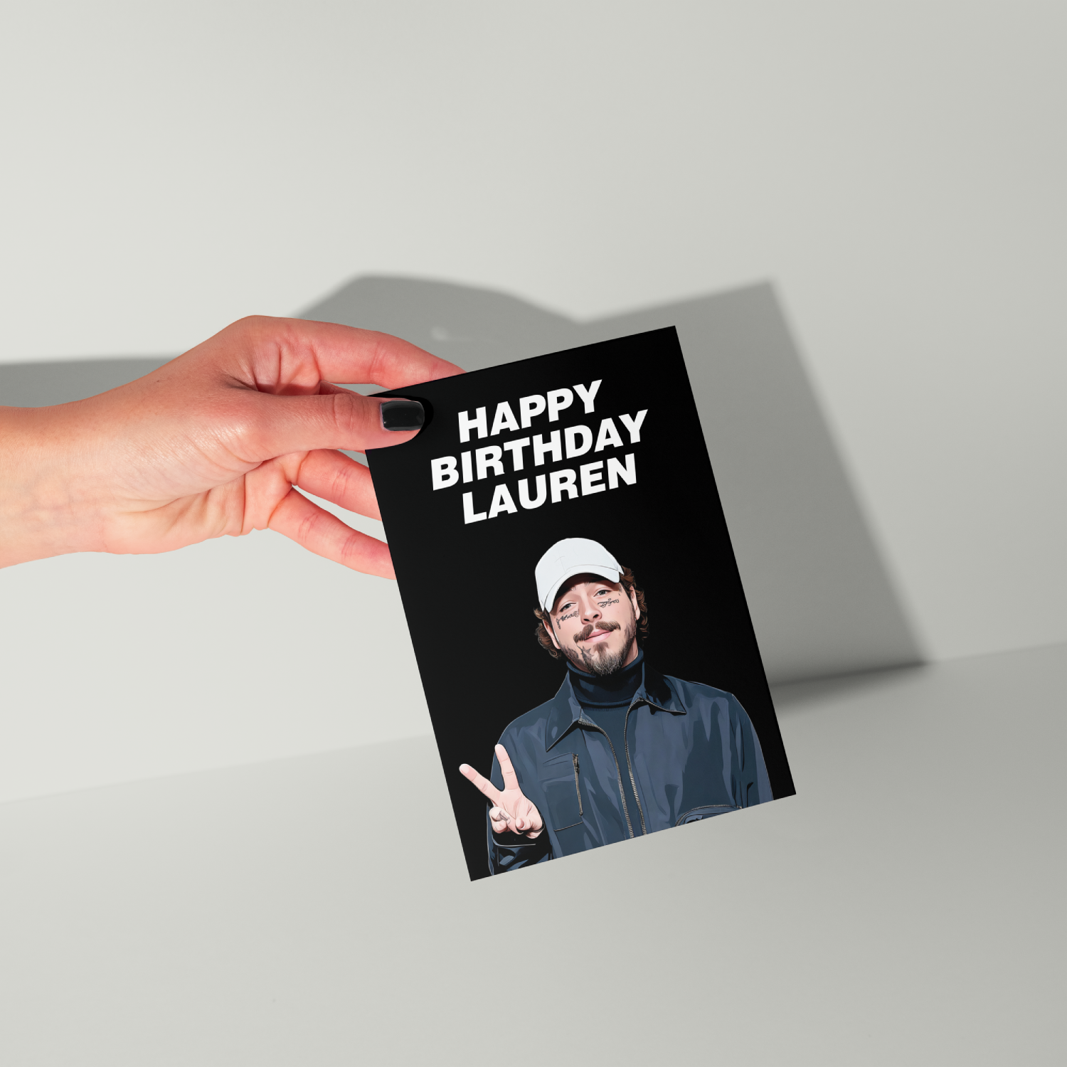 Post Malone Personalised Birthday Card UK