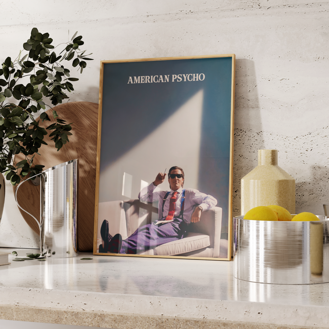 Retro American Psycho Movie Poster