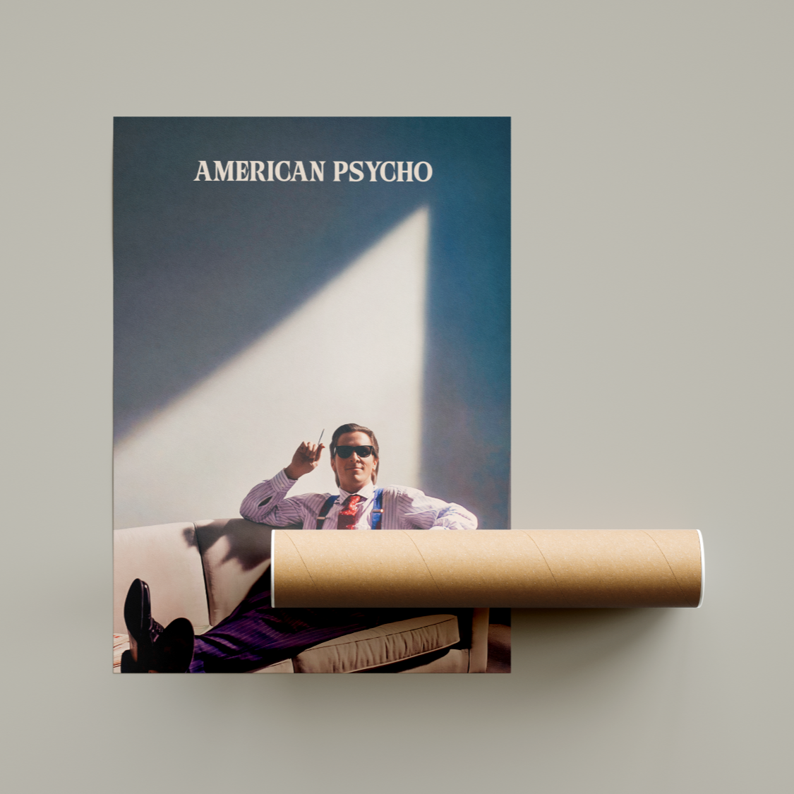 Retro American Psycho Movie Poster United Kingdom