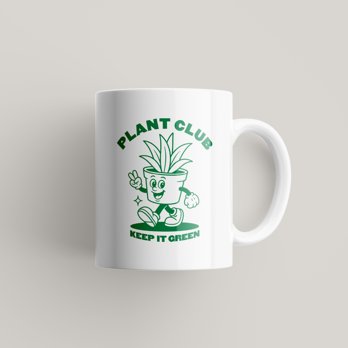 Retro Plant Club Mug UK