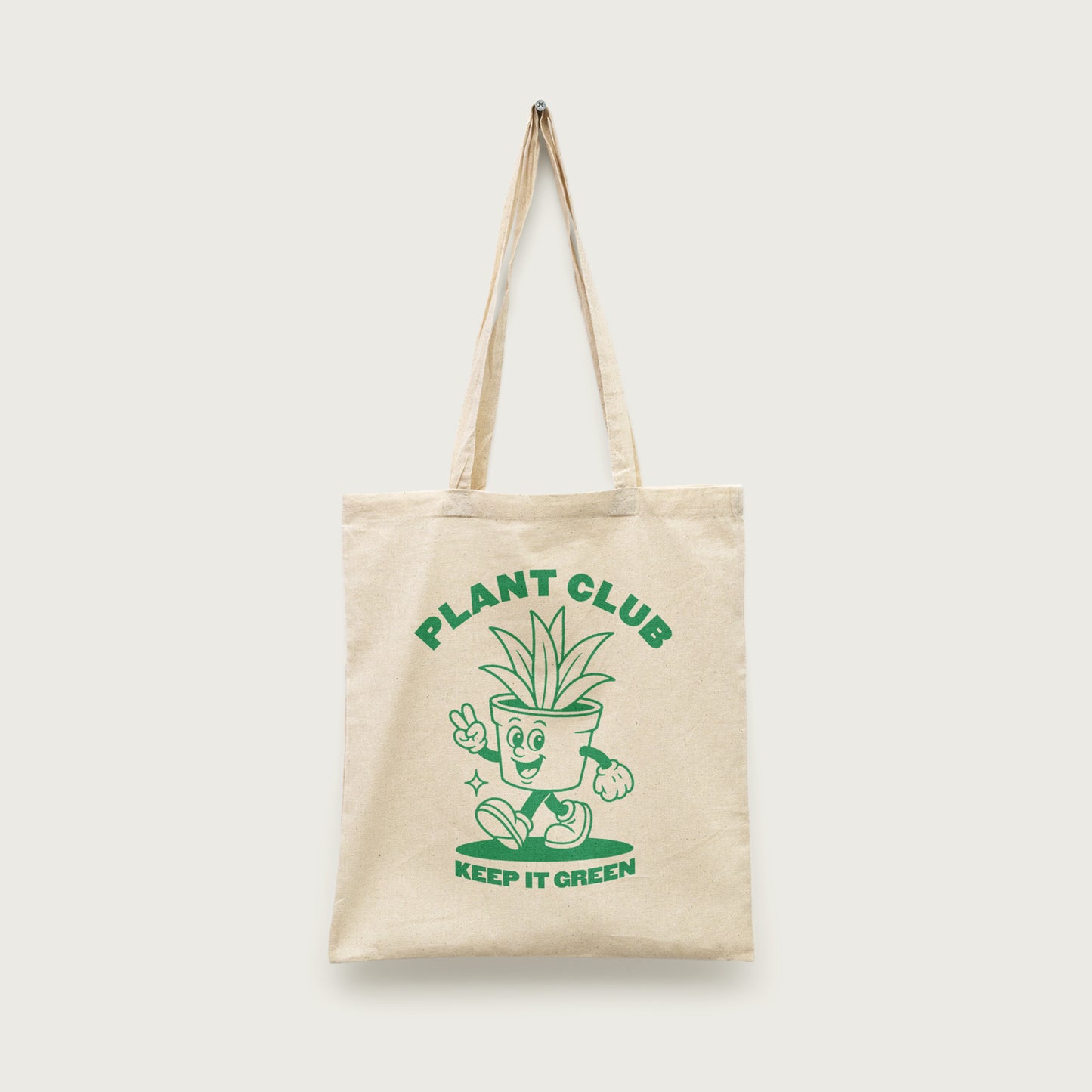 Retro Plant Club Tote Bag