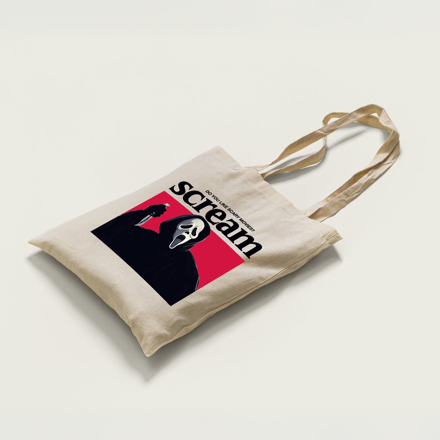 Retro Scream Movie Tote Bag