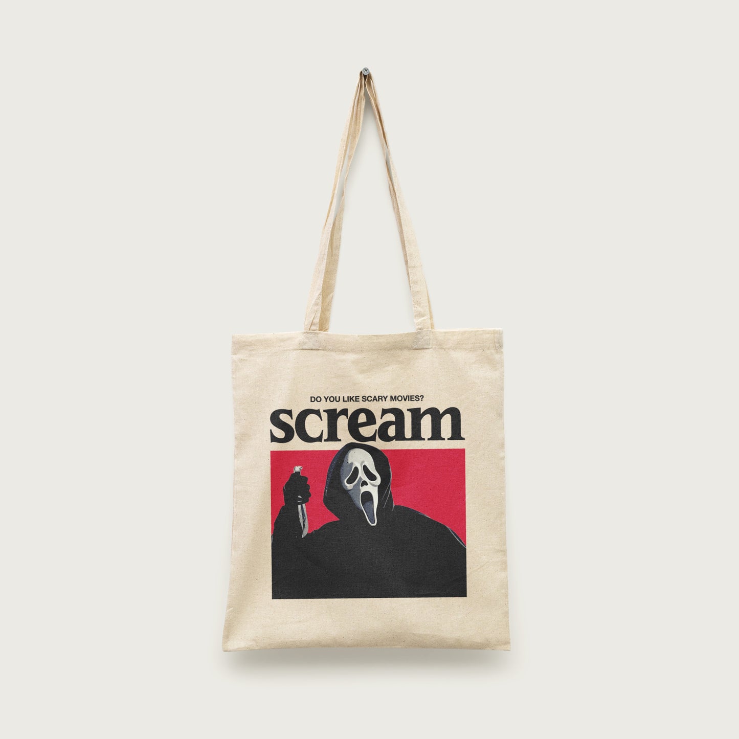 Retro Scream Movie Tote Bag