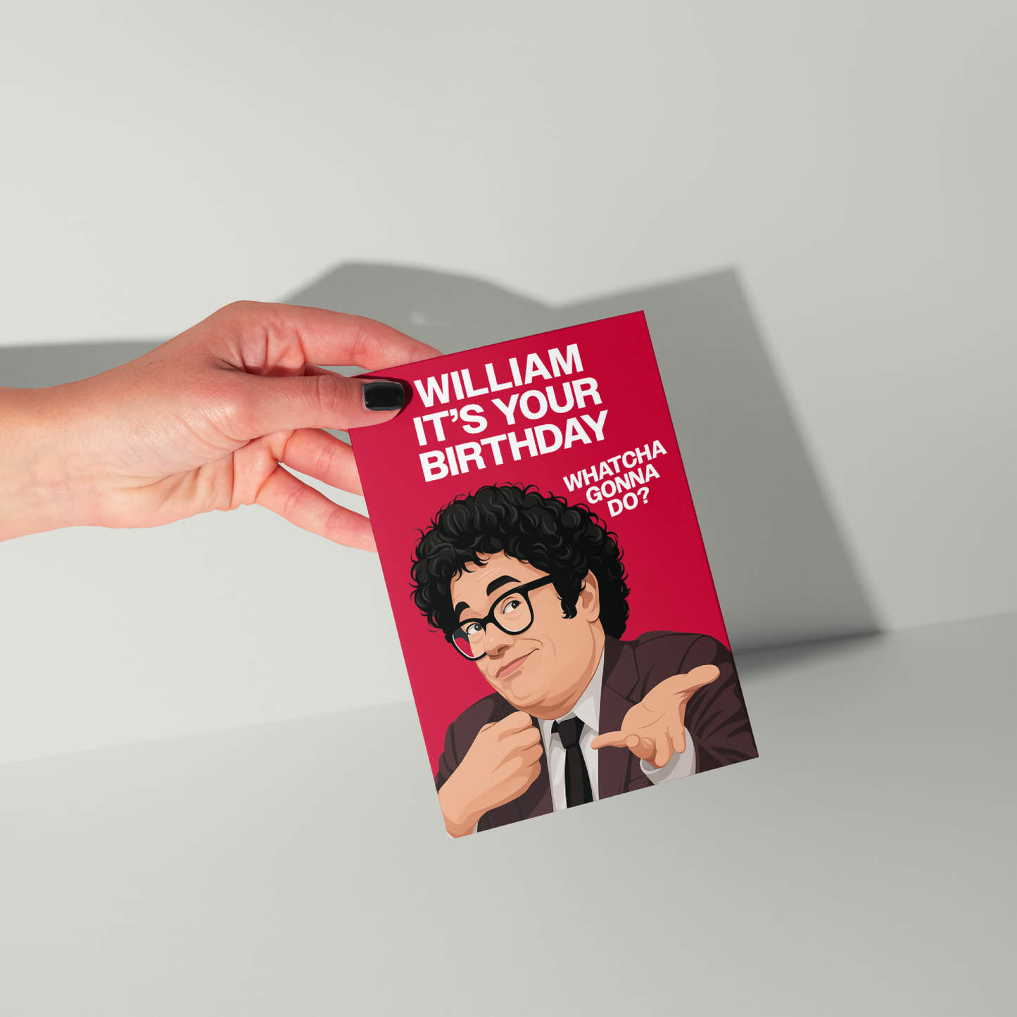 Richard Ayoade Personalised Birthday Card UK