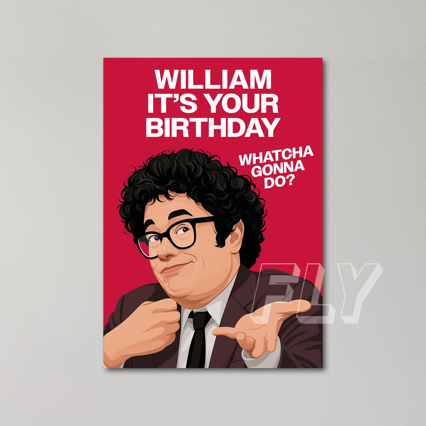 Richard Ayoade Personalised Birthday Card United Kingdom