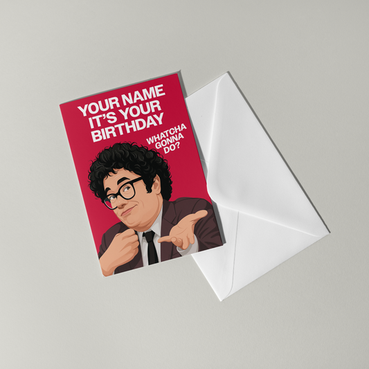 Richard Ayoade Personalised Birthday Card