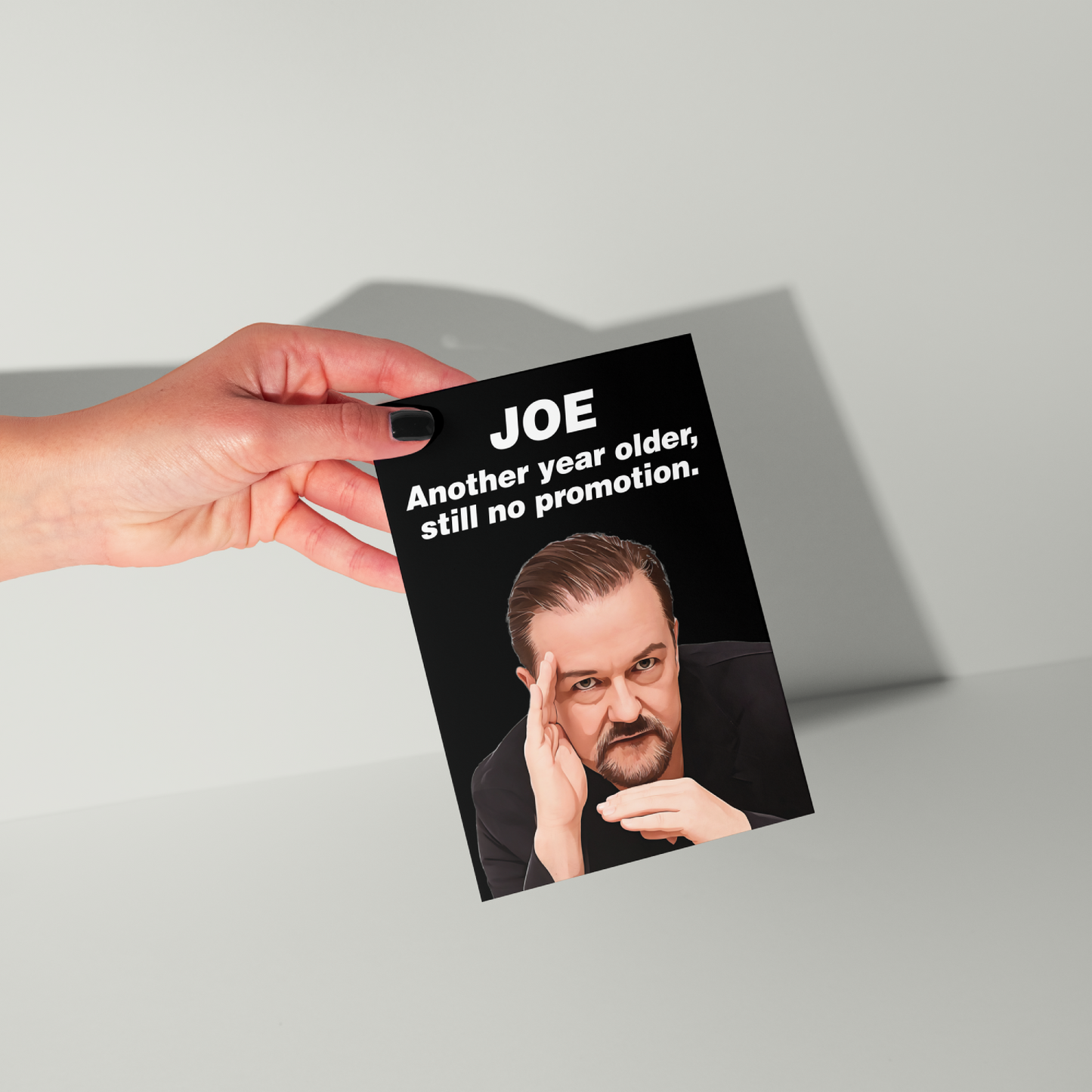 Ricky Gervais Personalised Greeting Card UK