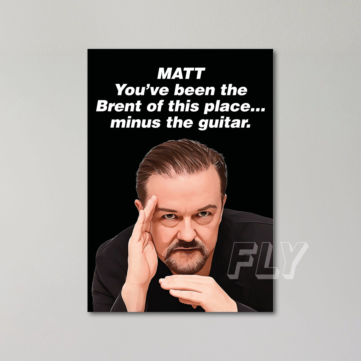 Ricky Gervais Personalised Greeting Card United Kingdom