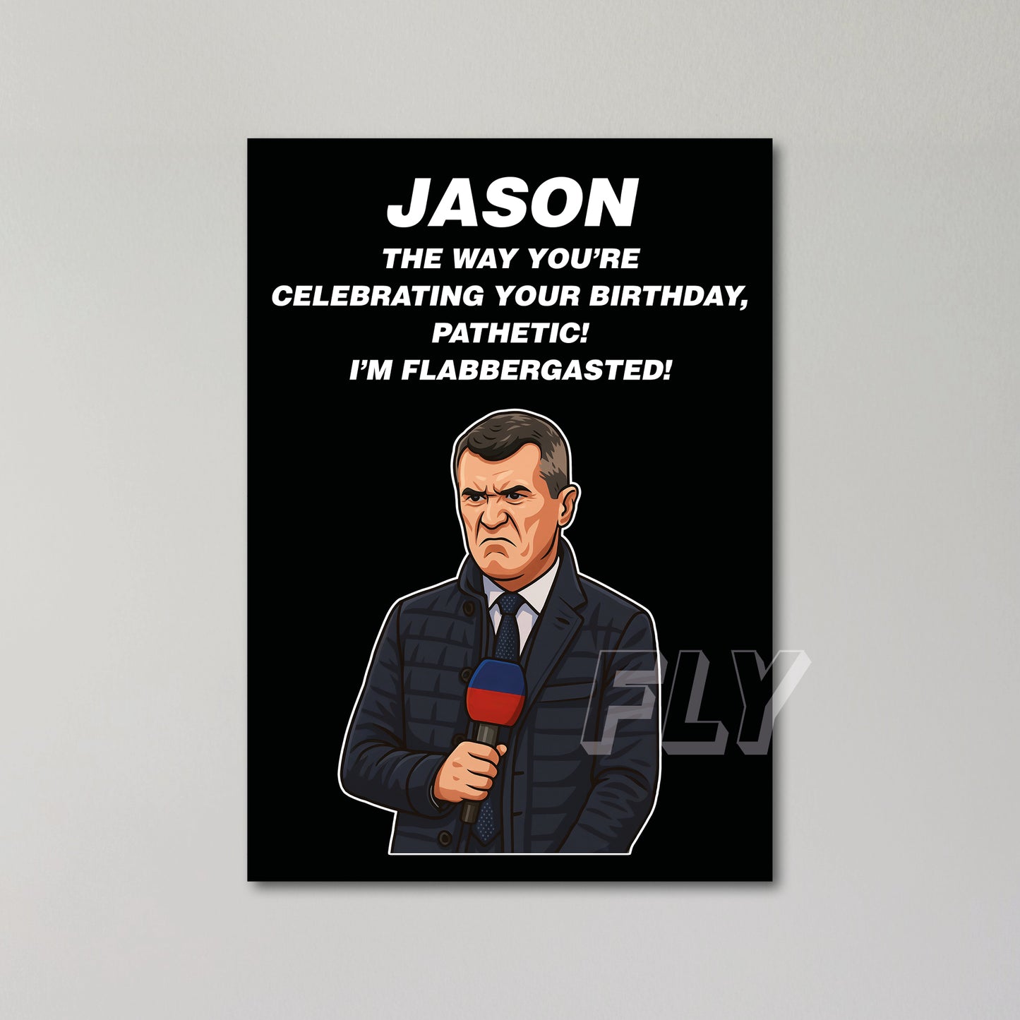 Roy Keane Personalised Birthday Card United Kingdom