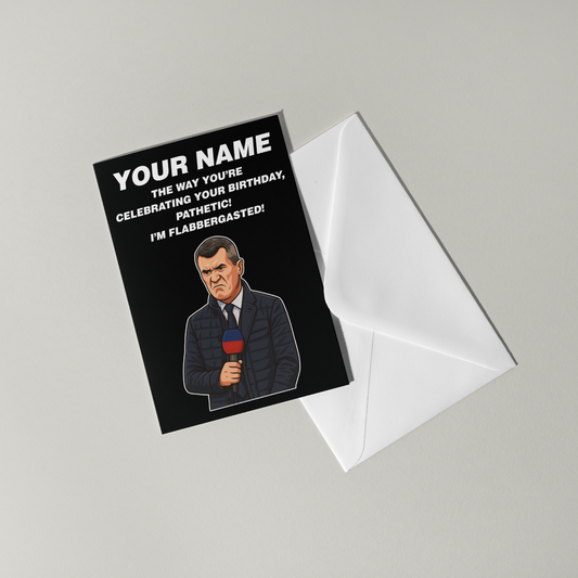 Roy Keane Personalised Birthday Card