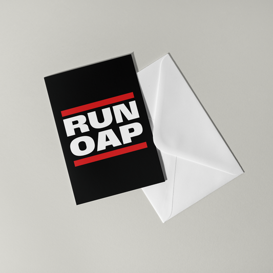 Run DMC Birthday Card