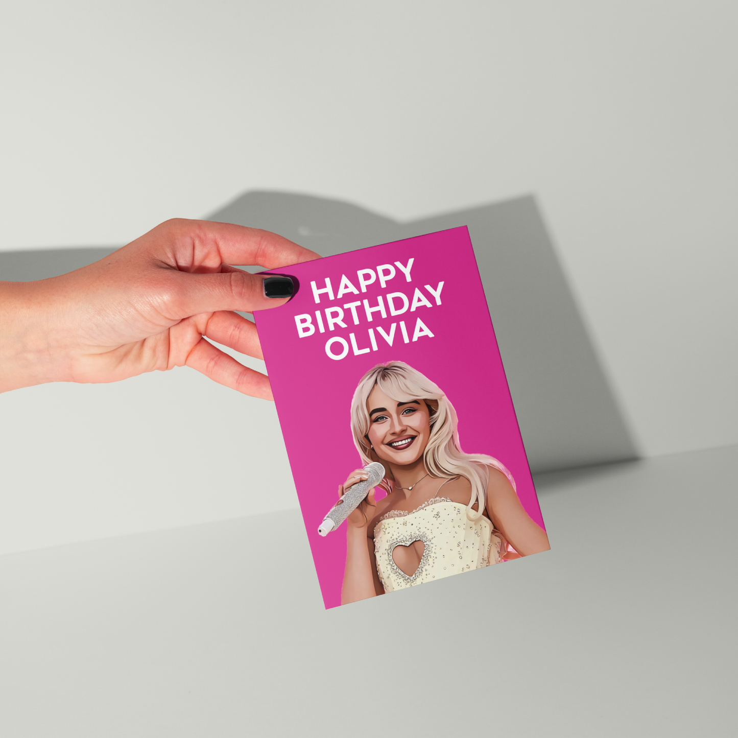 Sabrina Carpenter Personalised Birthday Card UK