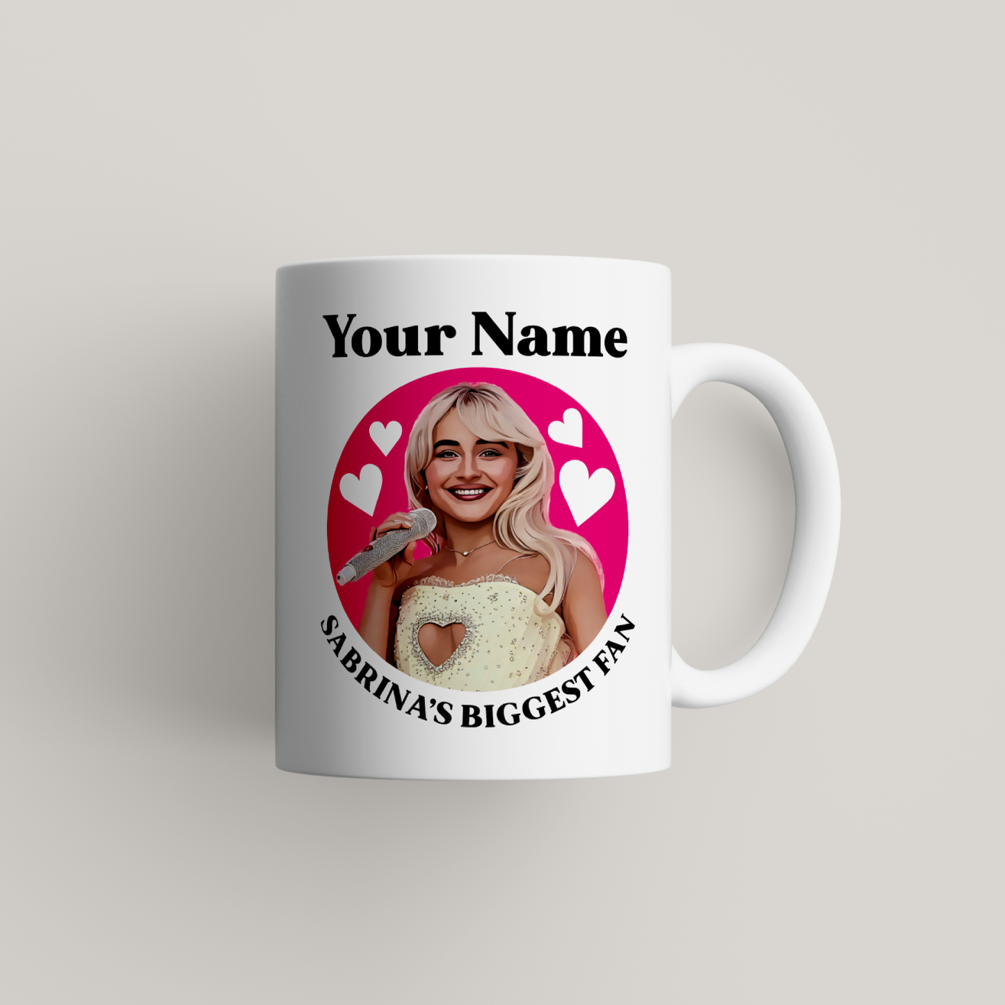Sabrina Carpenter Personalised Mug UK