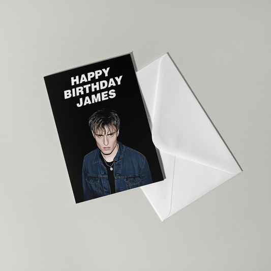Sam Fender Personalised Birthday Card