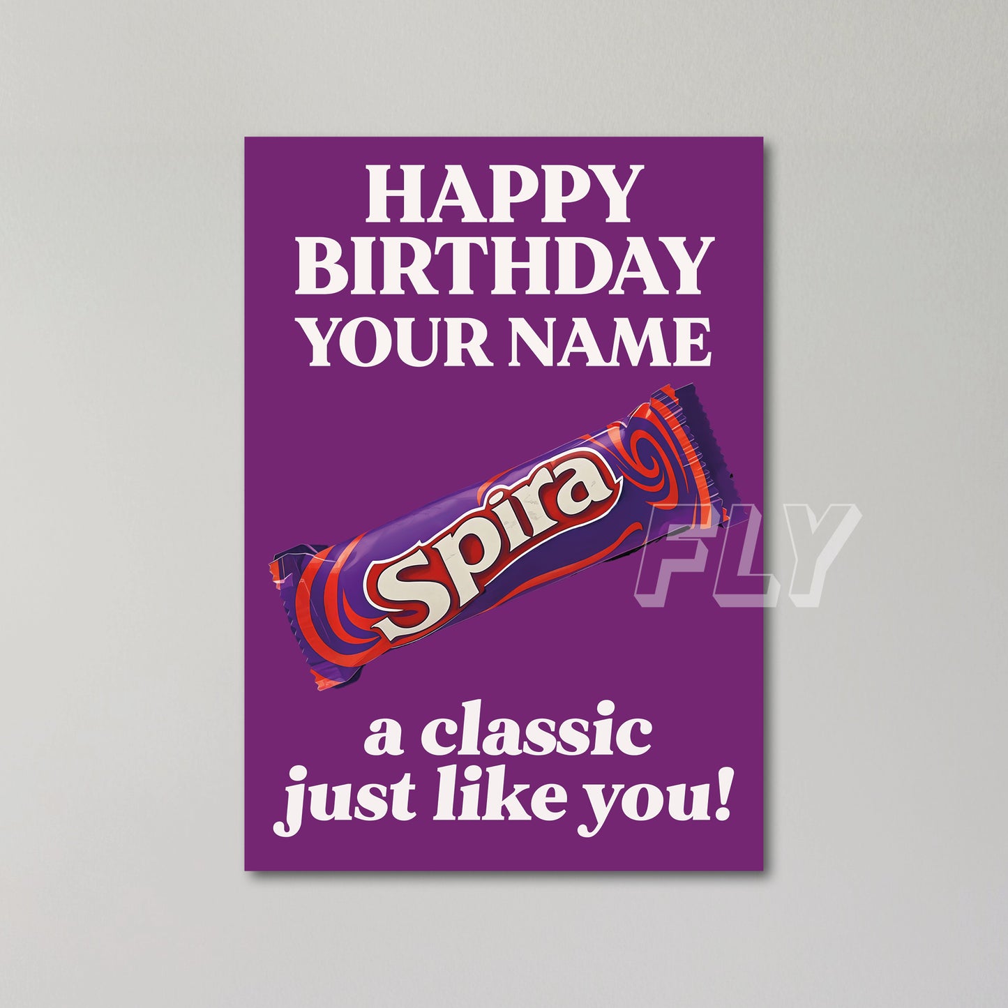 Spira Chocolate Personalised Birthday Card United Kingdom