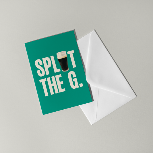 Split The G Greeting Card