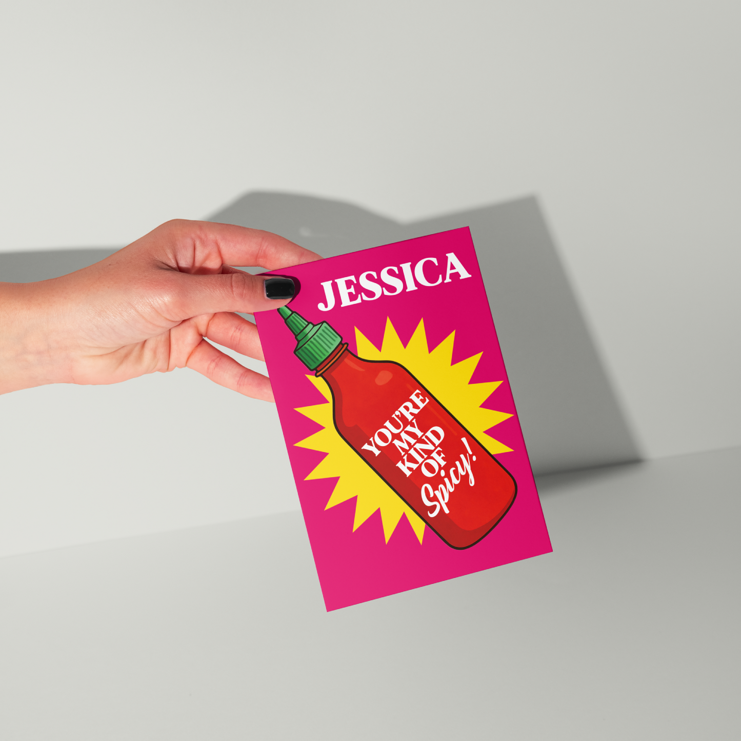 Sriracha Personalised Greeting Card UK