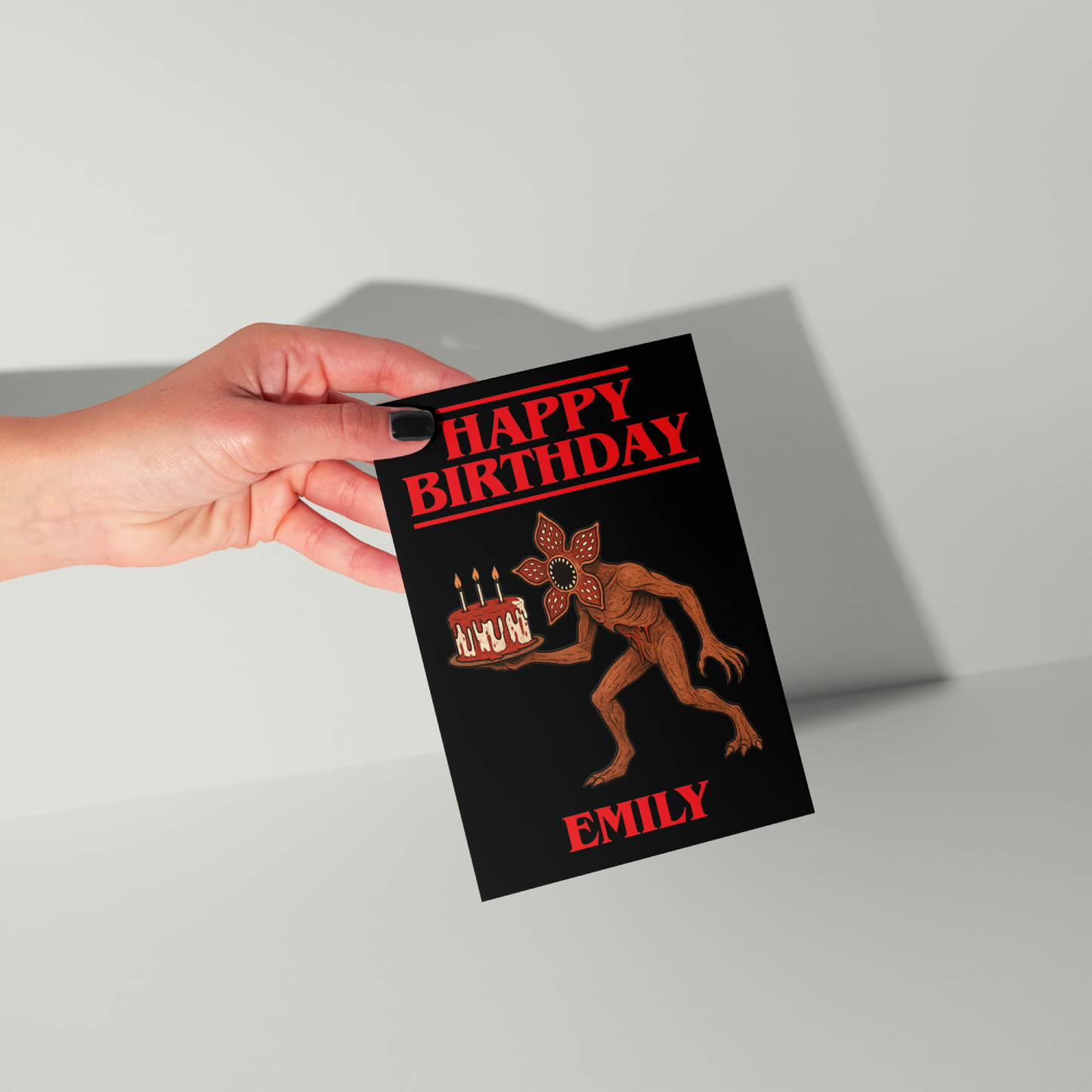 Stranger Things Personalised Birthday Card UK