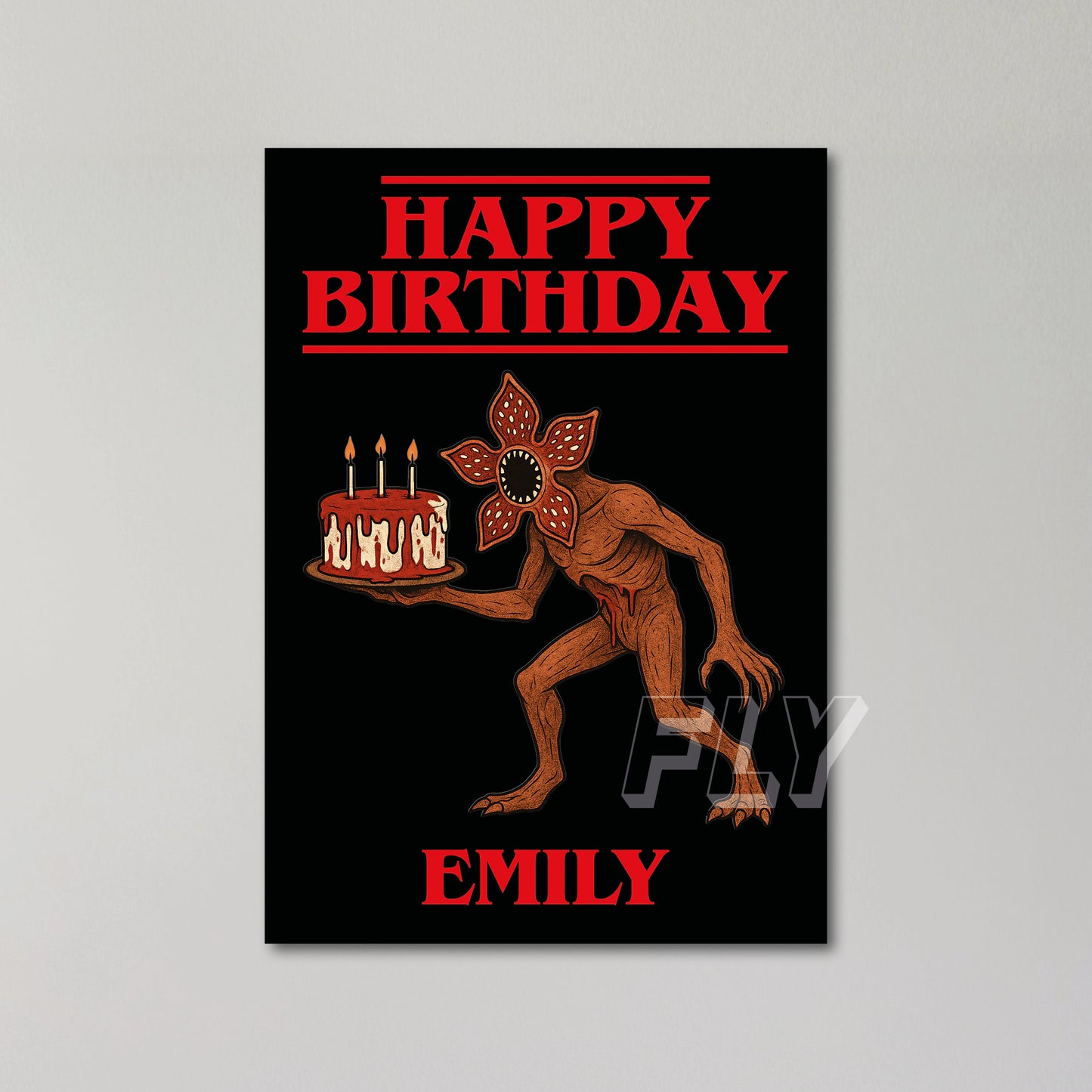 Stranger Things Personalised Birthday Card United Kingdom