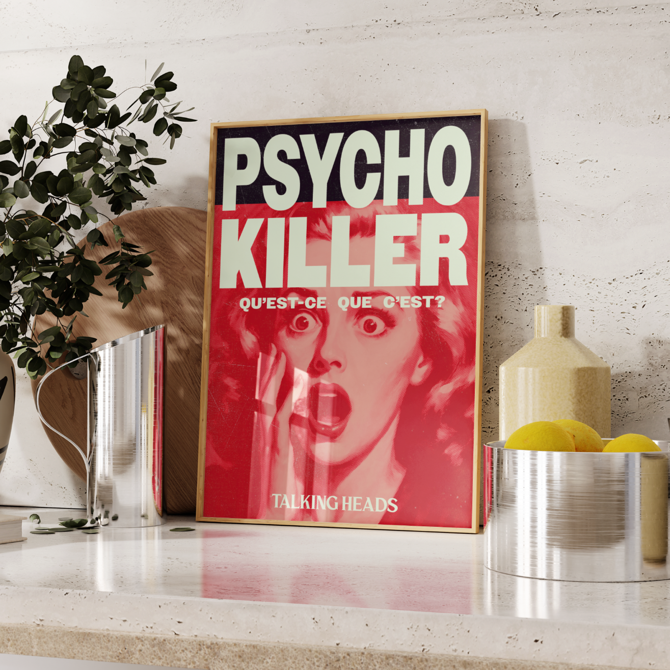 Talking Heads Psycho Killer Poster