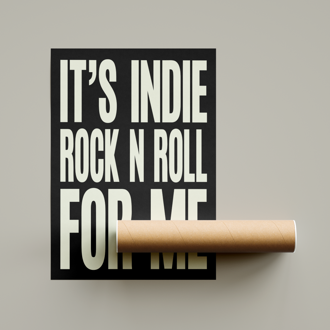 The Killers Indie Rock N Roll Lyrics Poster