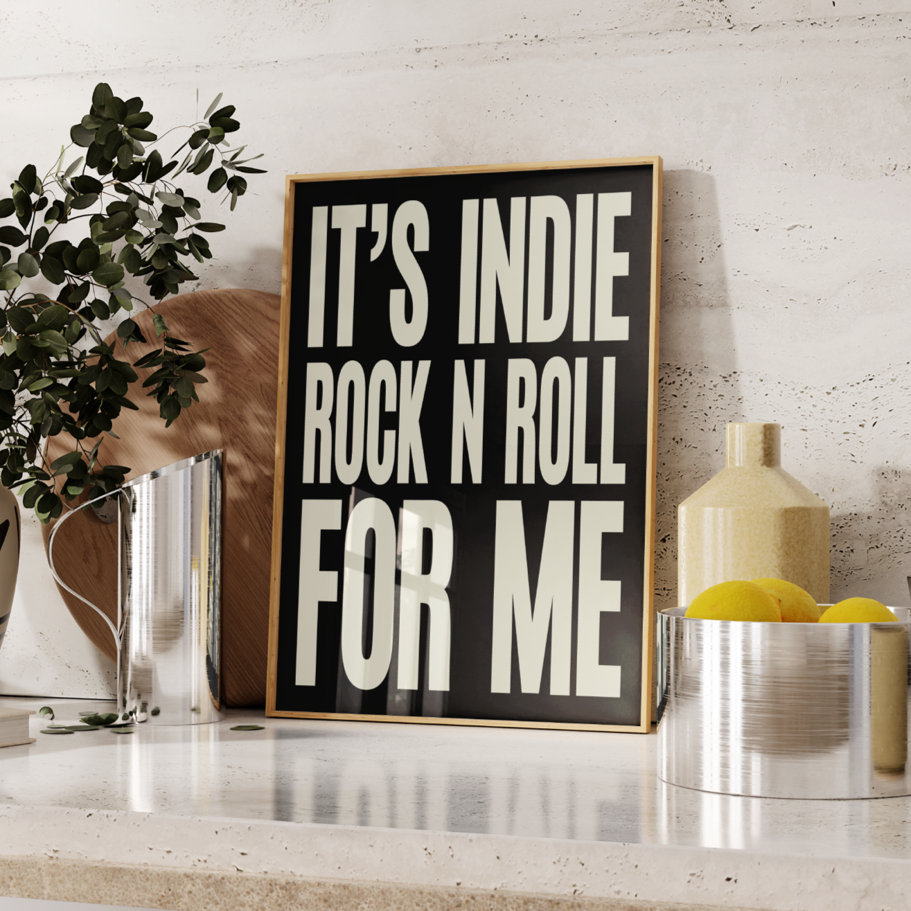 The Killers Indie Rock N Roll Lyrics Poster