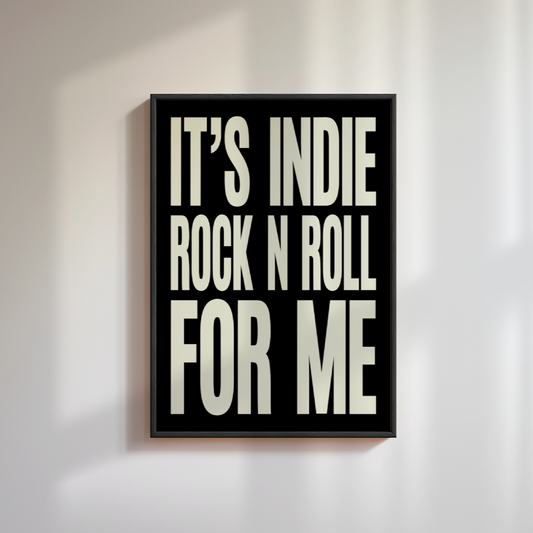 The Killers Indie Rock N Roll Poster