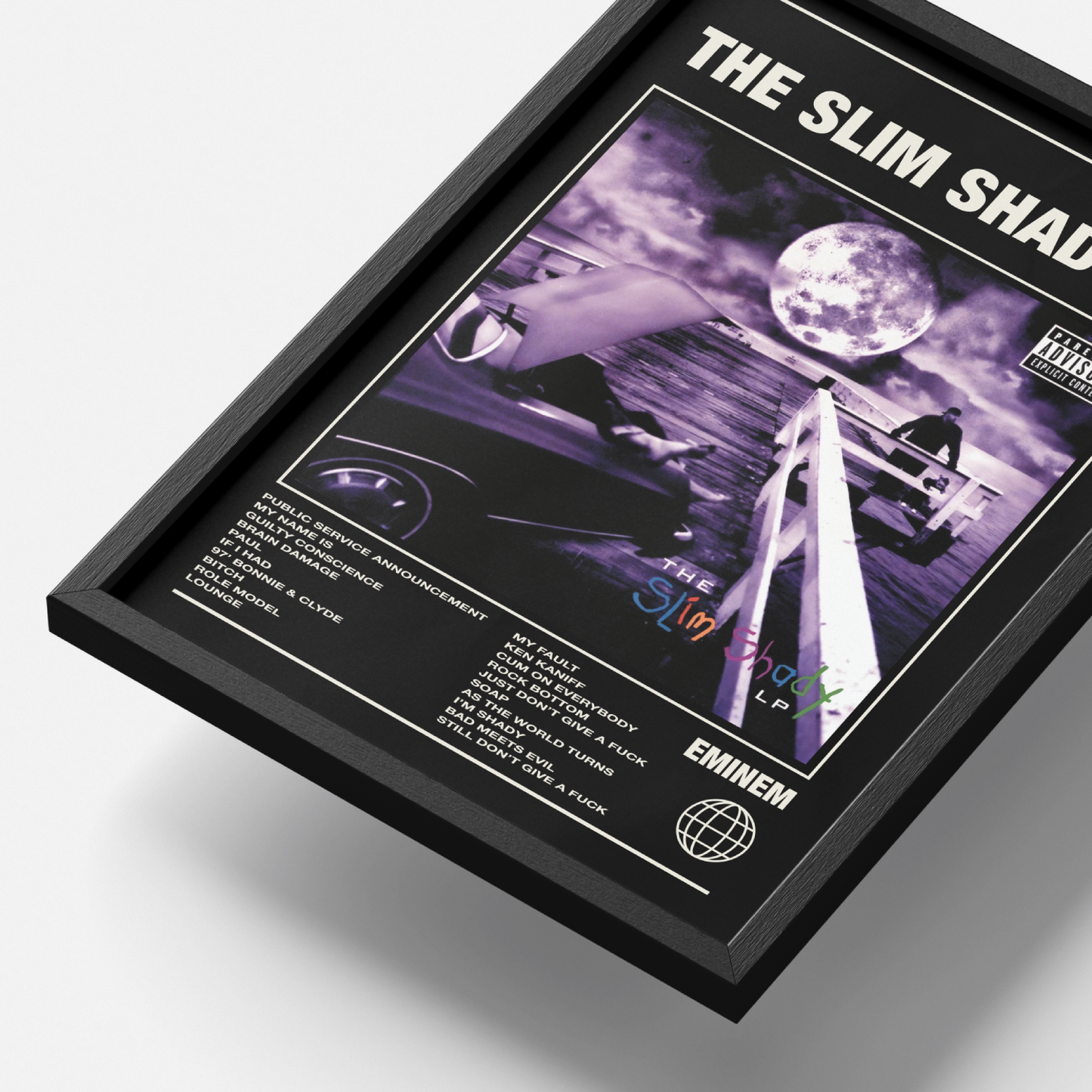 Eminem The Slim Shady LP Album Poster UK