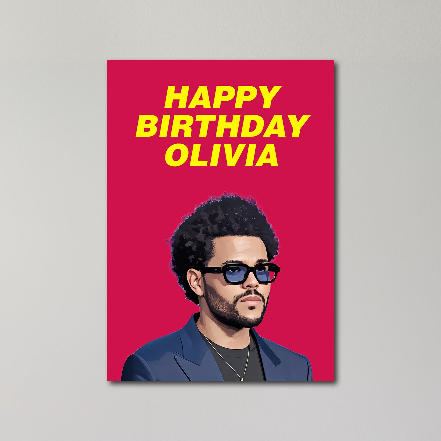 The Weeknd Personalised Birthday Card A5
