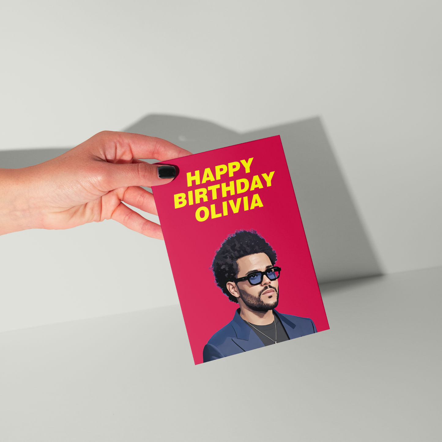 The Weeknd Personalised Birthday Card UK
