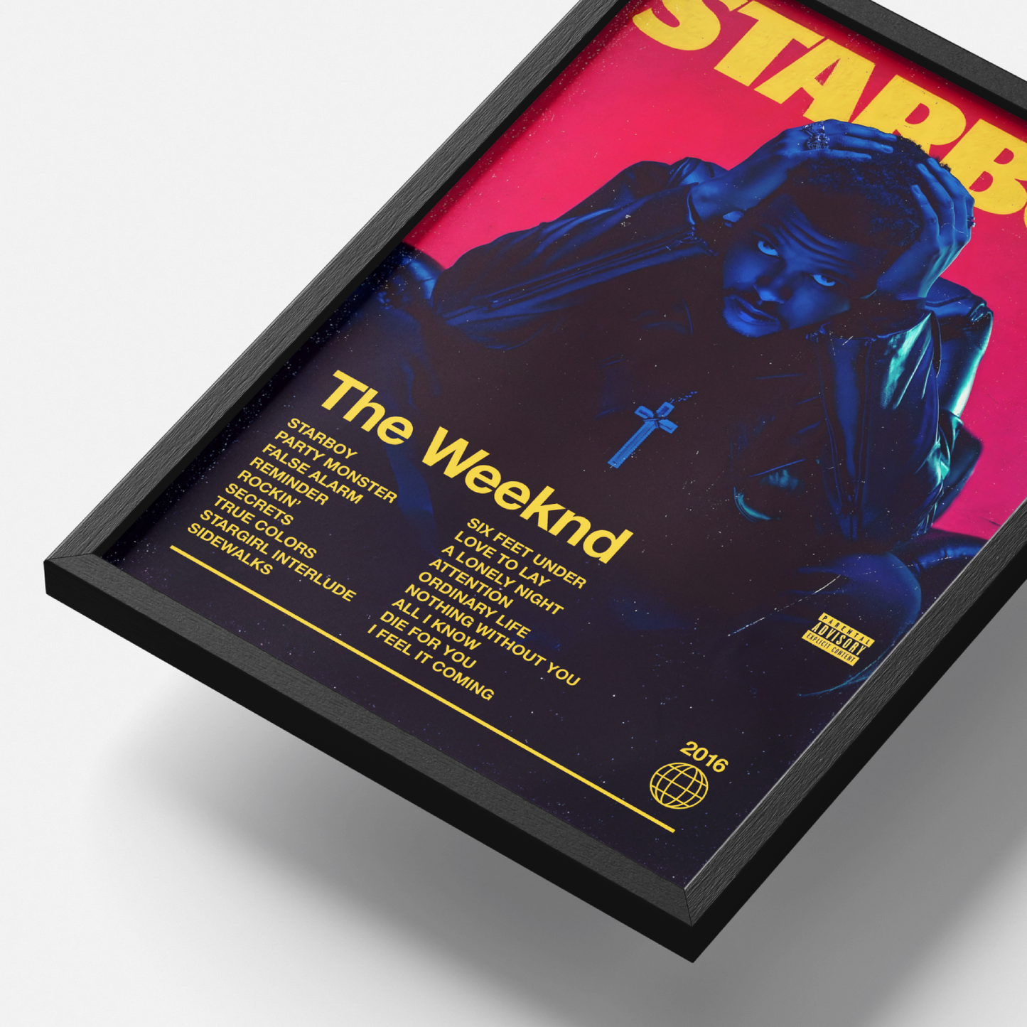 The Weeknd Starboy Album Poster