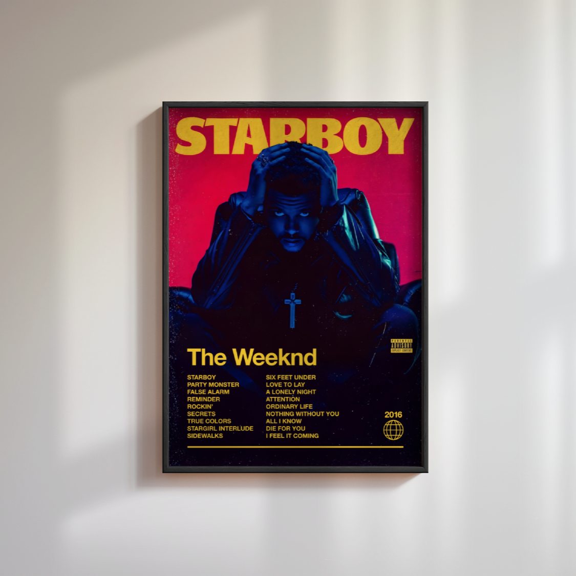 The Weeknd Starboy Album Poster