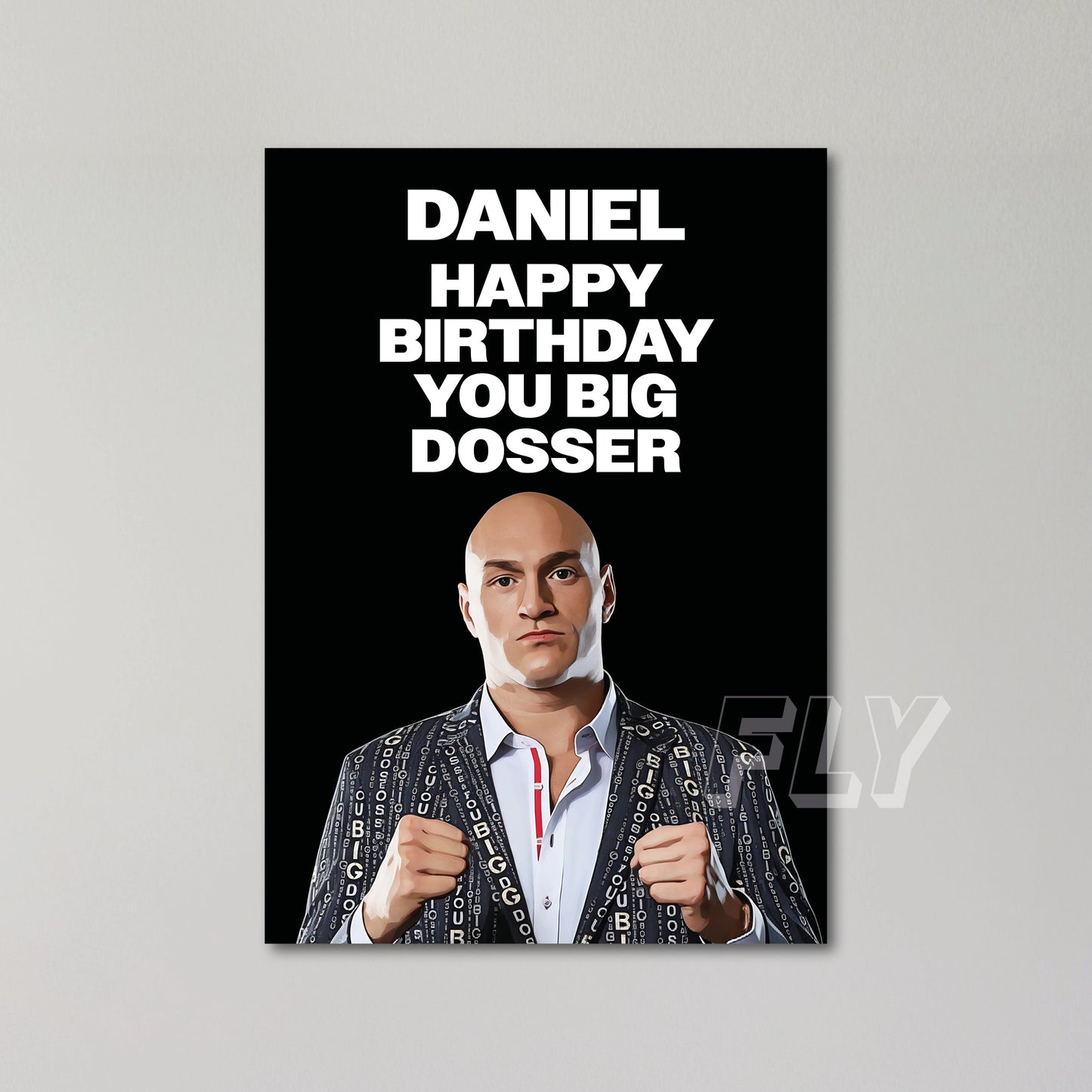 Tyson Fury Personalised Birthday Card United Kingdom
