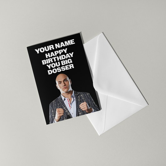 Tyson Fury Personalised Birthday Card