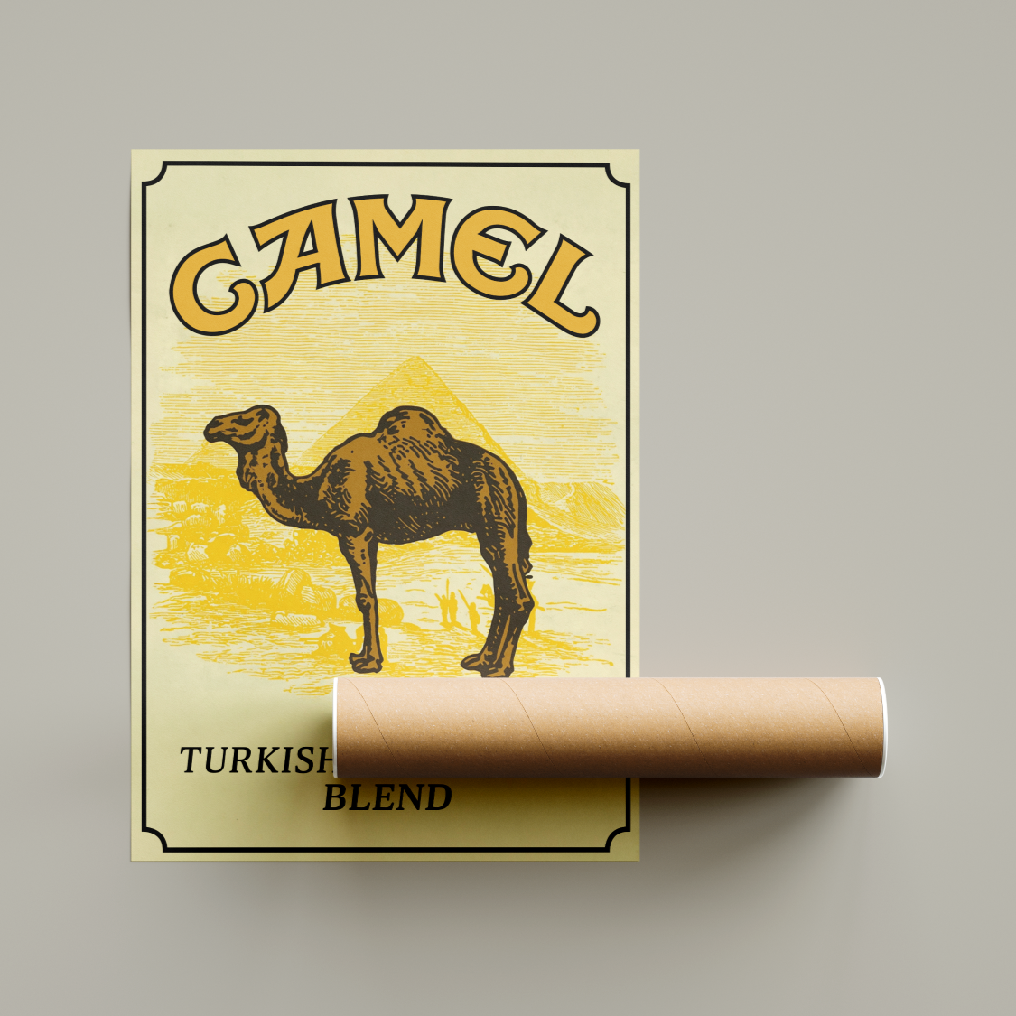 Vintage Camel Poster United Kingdom