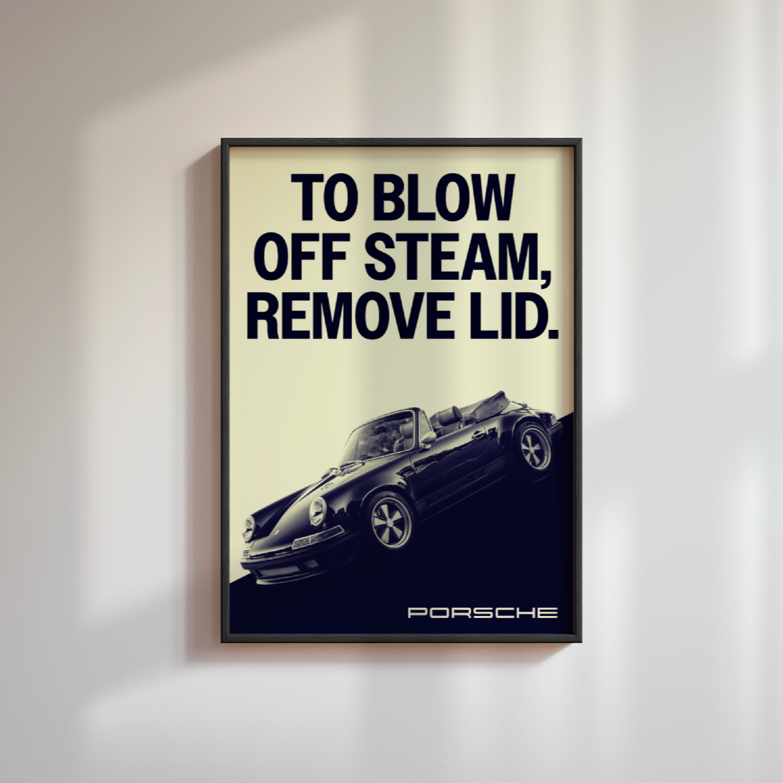 Vintage Porsche Poster