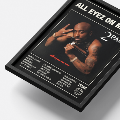 2Pac All Eyez On Me Album Poster UK