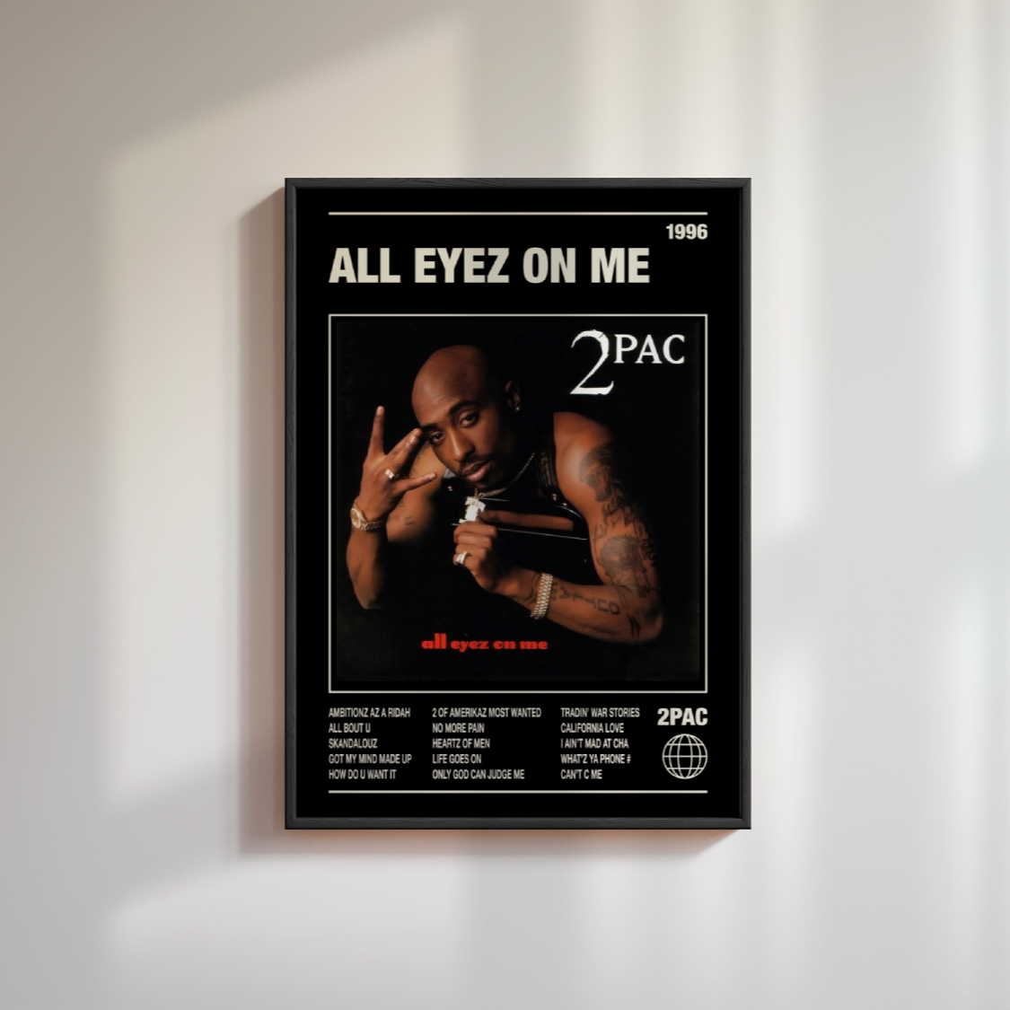 2Pac All Eyez On Me Album Poster