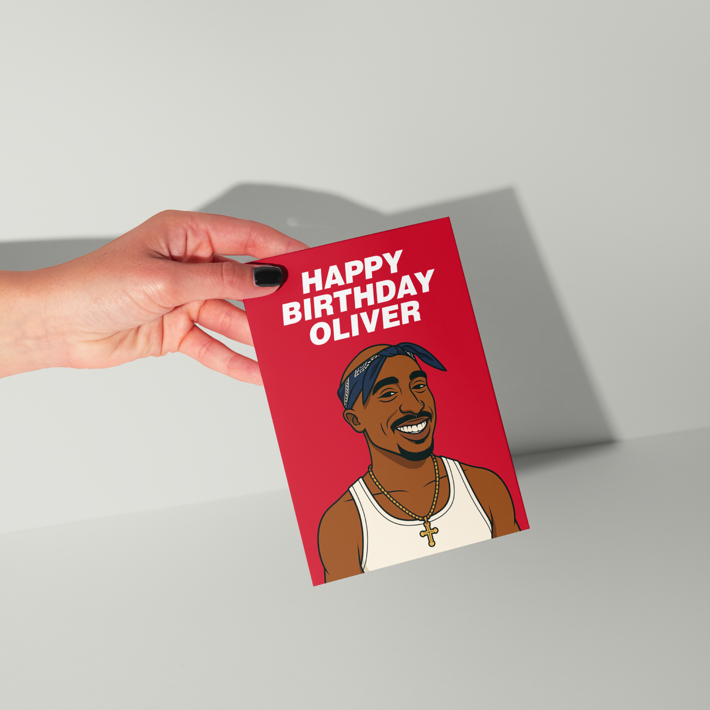 2Pac Personalised Birthday Card UK