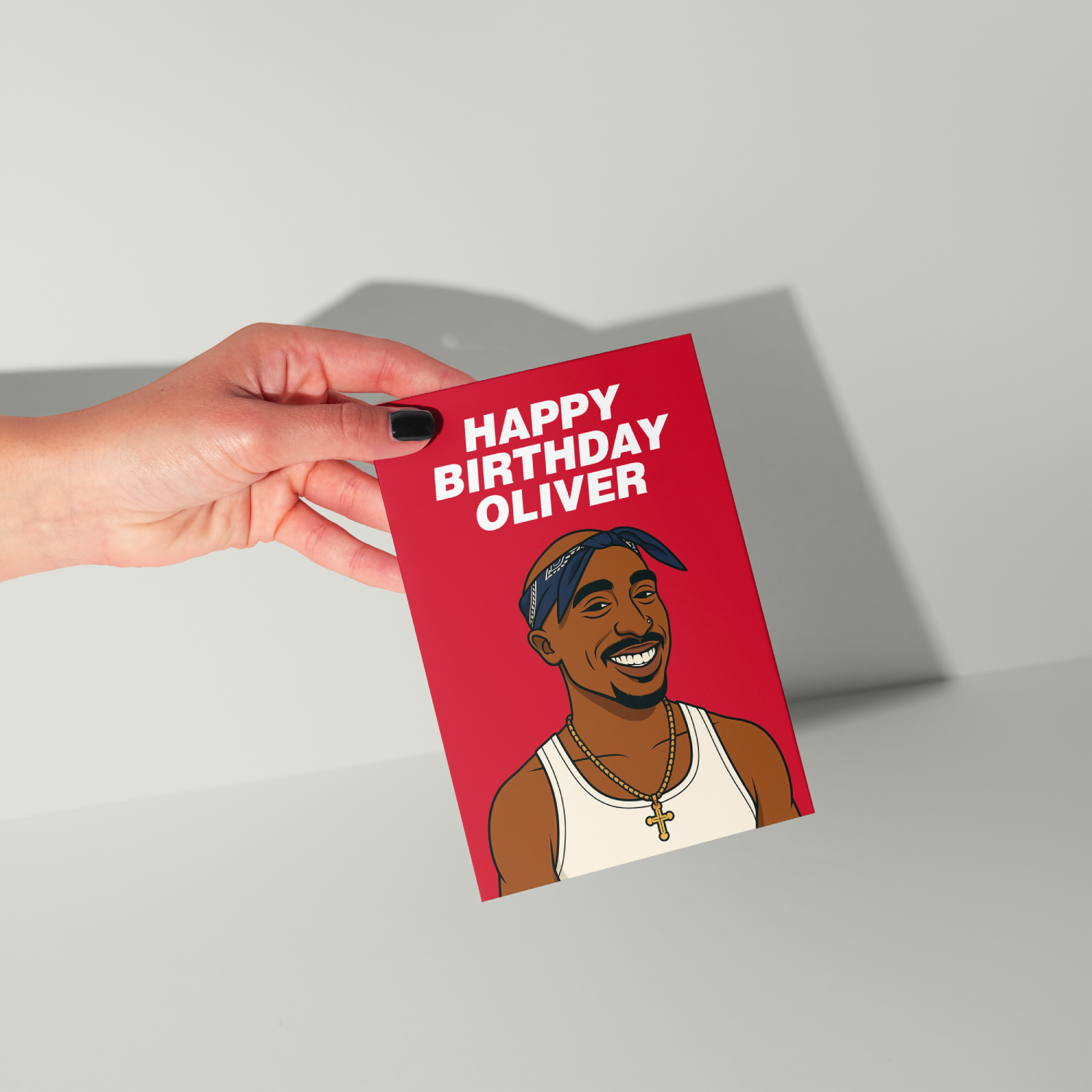 2Pac Personalised Birthday Card UK