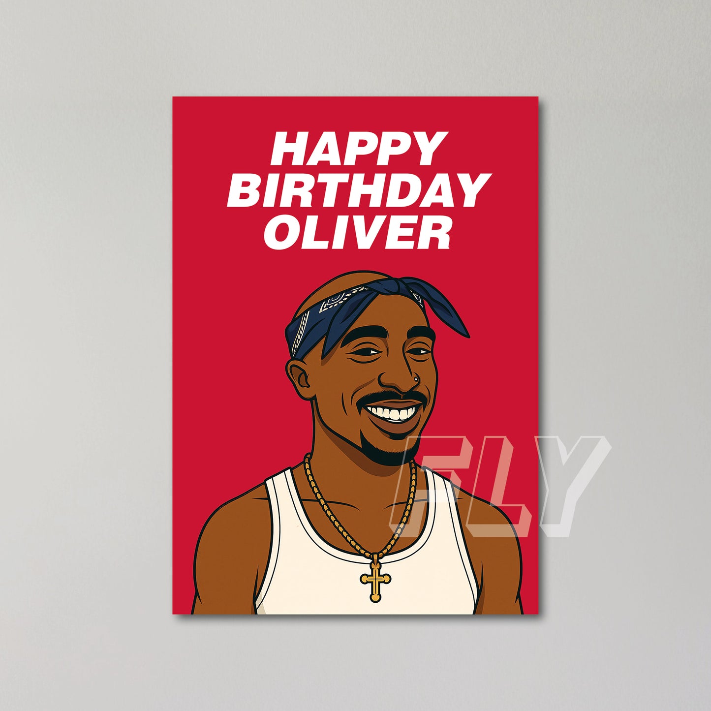2Pac Personalised Birthday Card United Kingdom
