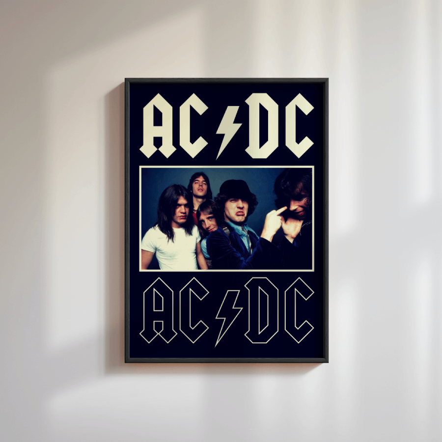 AC/DC Band Poster – Fly Prints LTD