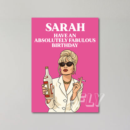 Absolutely Fabulous Personalised Birthday Card United Kingdom