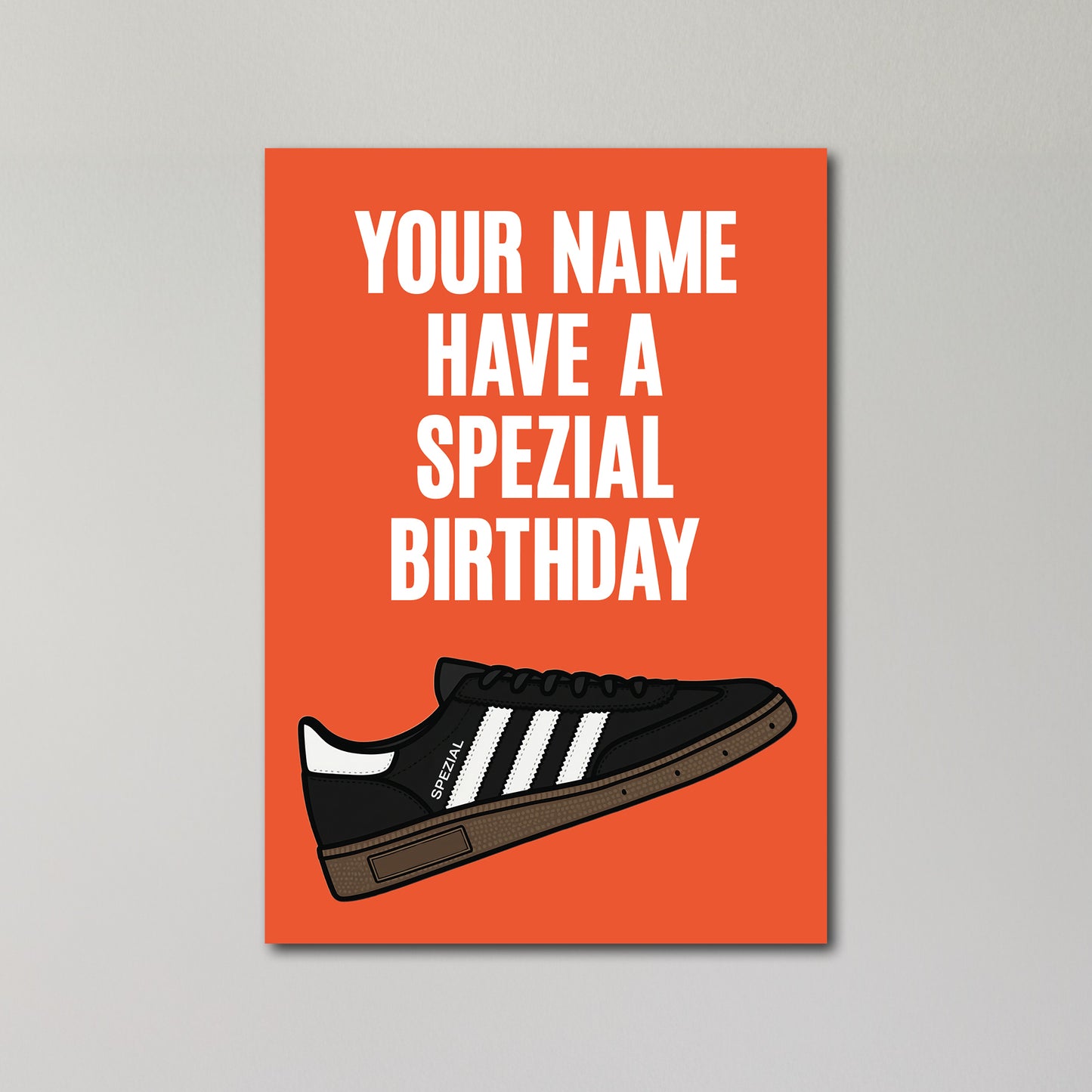 Adidas Spezial Personalised Birthday Card