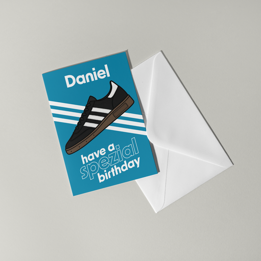 Adidas Spezial Personalised Birthday Card