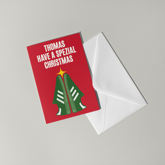 Adidas Spezial Personalised Christmas Card