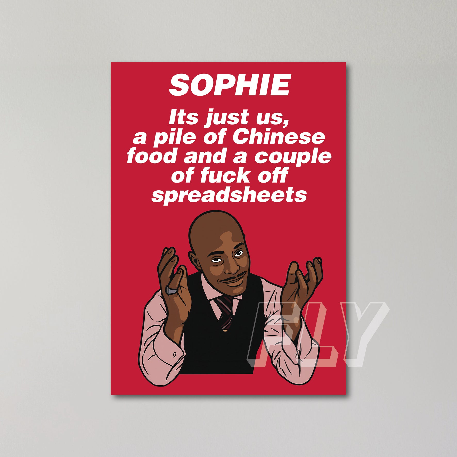 Alan Johnson Peep Show Personalised Greeting Card United Kingdom