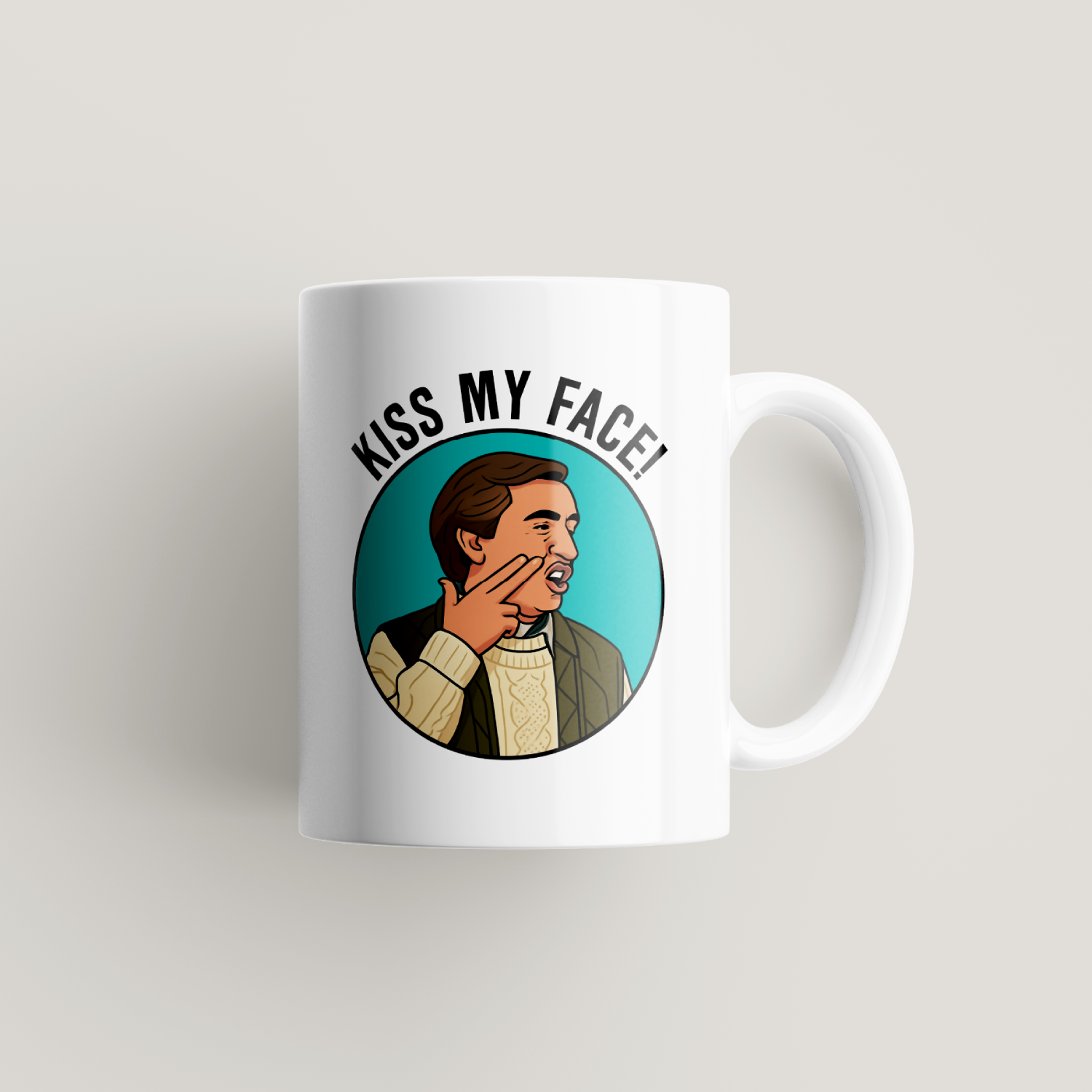 Alan Partridge Kiss My Face Mug UK